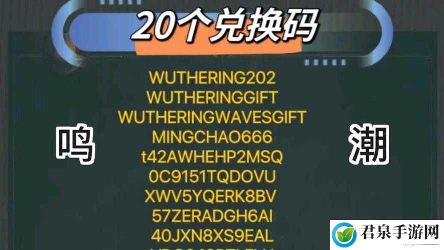 鸣潮100连抽礼包兑换码：惊喜大放送