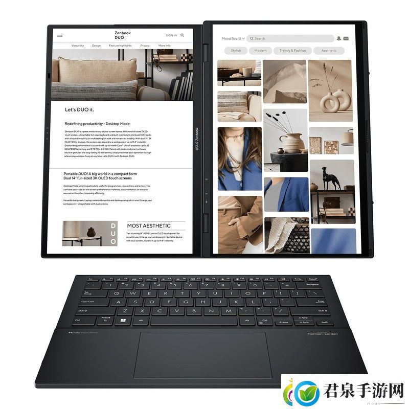 华硕ZenbookDuo双屏笔记本海外上新