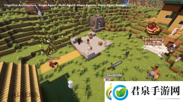 世界首个AI文明诞生!1000个AI在minecraft建造社会