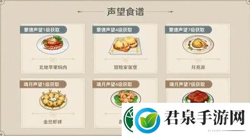 原神天枢肉食谱怎么获得