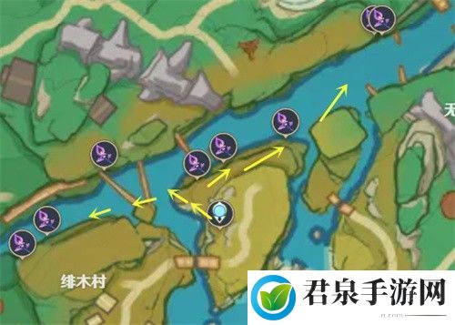 2023原神鸣草最新采集路线图-游戏经济系统与资源管理