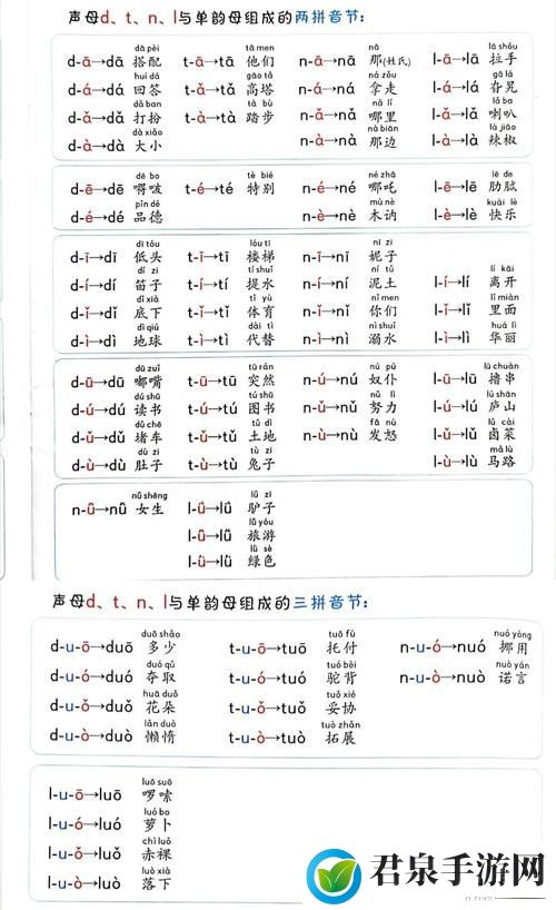 韵母攻略T系列102章